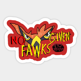 No Fawk Given Sticker